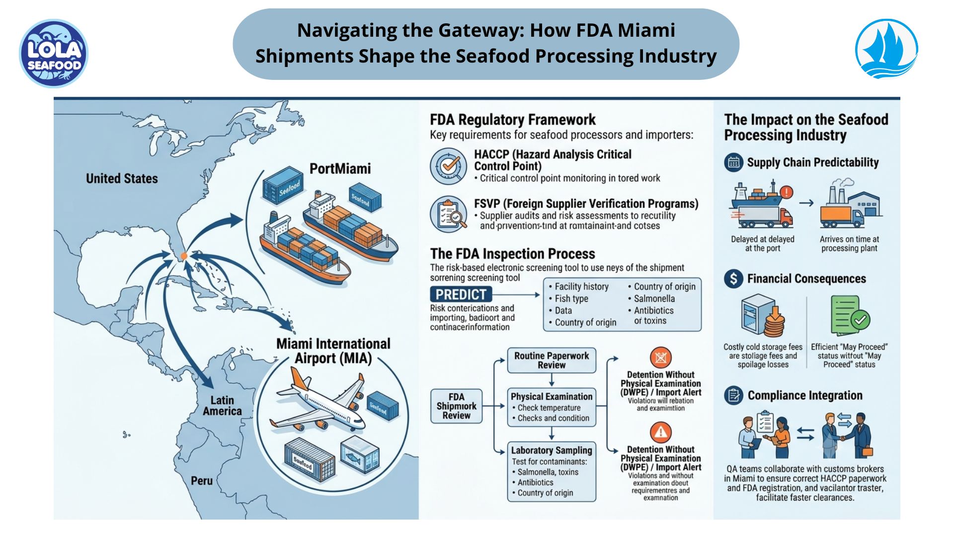 Navigating the Gateway: How FDA Miami Shipments Shape the Seafood Processing Industry
